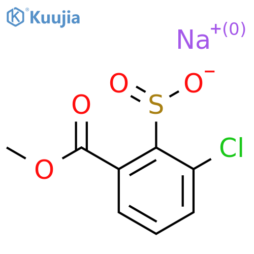 Sodium 2-chloro-6-(methoxycarbonyl)benzene-1-sulfinate structure
