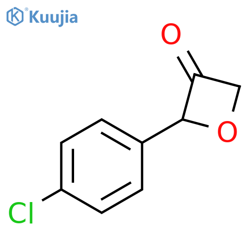 3-Oxetanone, 2-(4-chlorophenyl)- structure