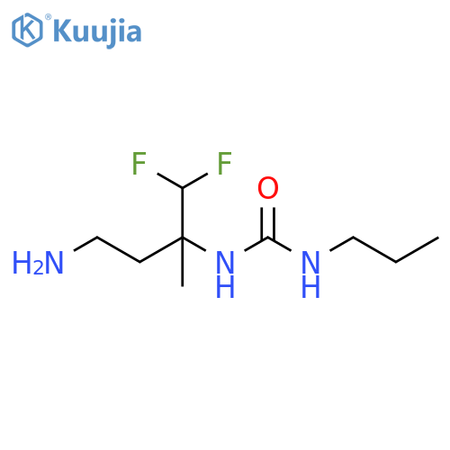Urea, N-[3-amino-1-(difluoromethyl)-1-methylpropyl]-N'-propyl- structure