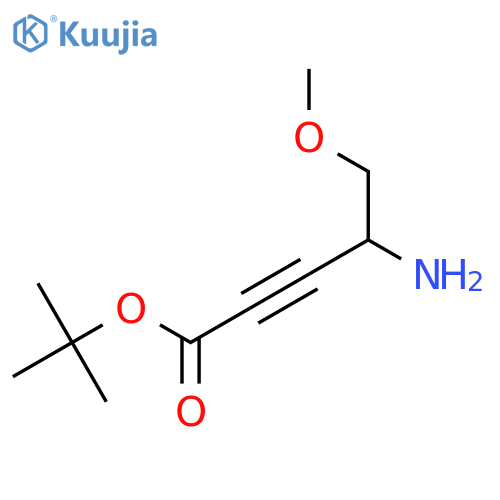Tert-butyl 4-amino-5-methoxypent-2-ynoate structure