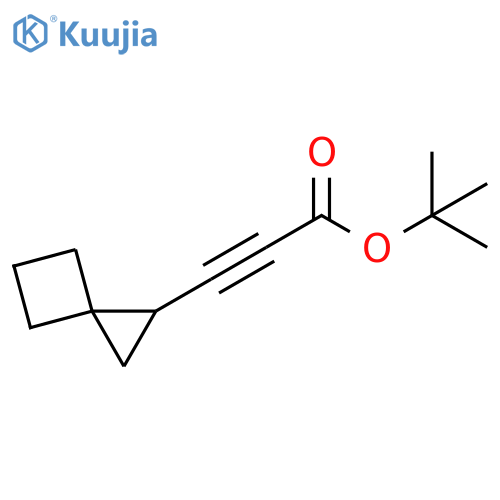 2-Propynoic acid, 3-spiro[2.3]hex-1-yl-, 1,1-dimethylethyl ester structure