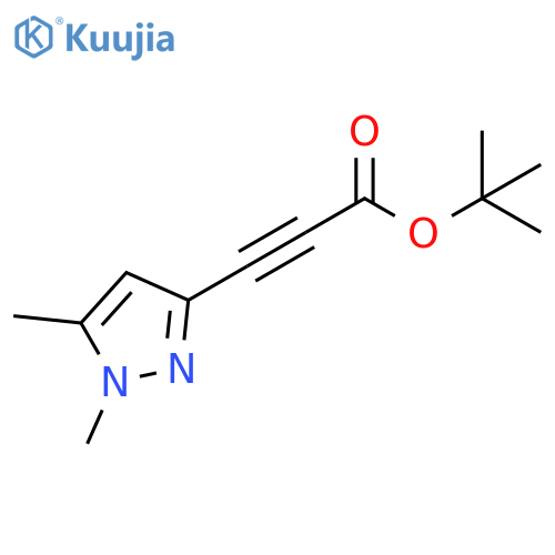 2-Propynoic acid, 3-(1,5-dimethyl-1H-pyrazol-3-yl)-, 1,1-dimethylethyl ester structure
