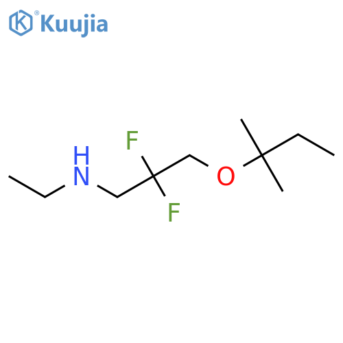 1-Propanamine, 3-(1,1-dimethylpropoxy)-N-ethyl-2,2-difluoro- structure