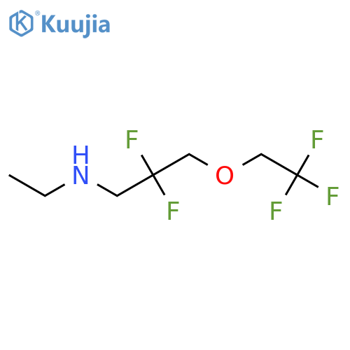 [2,2-Difluoro-3-(2,2,2-trifluoroethoxy)propyl](ethyl)amine structure