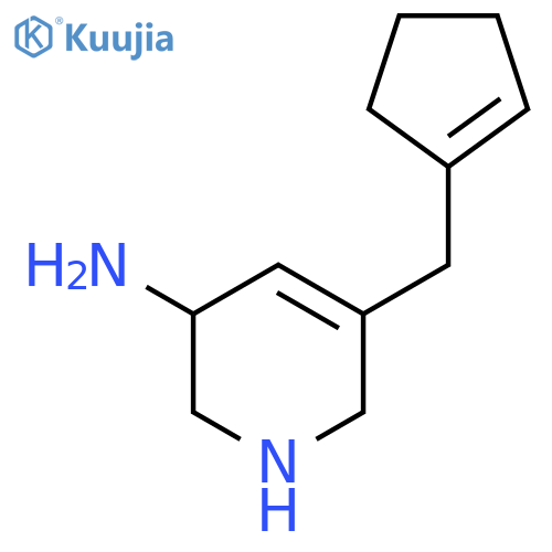 5-[(Cyclopent-1-en-1-yl)methyl]-1,2,3,6-tetrahydropyridin-3-amine structure