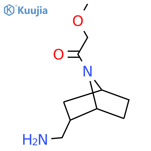 1-[2-(Aminomethyl)-7-azabicyclo[2.2.1]heptan-7-yl]-2-methoxyethan-1-one structure