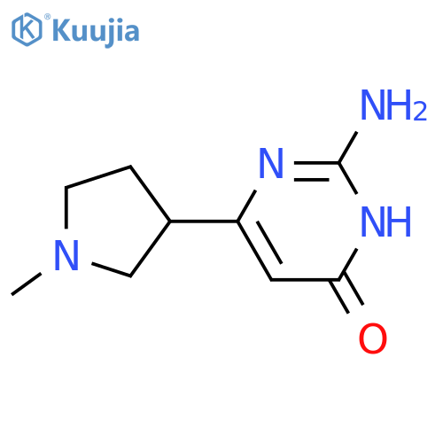 2-amino-6-(1-methylpyrrolidin-3-yl)pyrimidin-4-ol structure