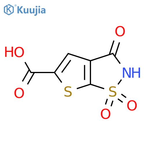 1,1,3-trioxo-2H,3H-1lambda6-thieno[3,2-d][1,2]thiazole-5-carboxylic acid structure