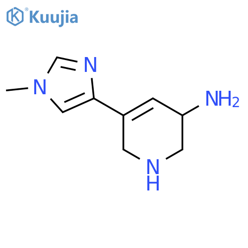 5-(1-methyl-1H-imidazol-4-yl)-1,2,3,6-tetrahydropyridin-3-amine structure
