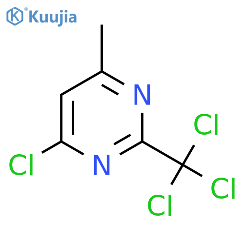 4-Chloro-6-methyl-2-(trichloromethyl)pyrimidine structure