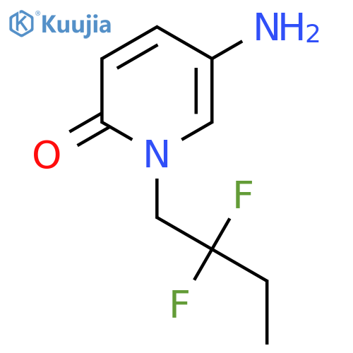 5-amino-1-(2,2-difluorobutyl)-1,2-dihydropyridin-2-one structure