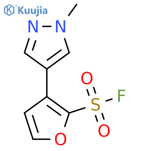 3-(1-methyl-1H-pyrazol-4-yl)furan-2-sulfonyl fluoride structure