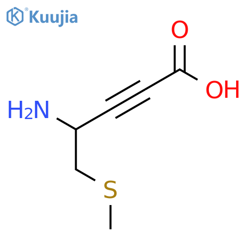 4-Amino-5-(methylsulfanyl)pent-2-ynoic acid structure