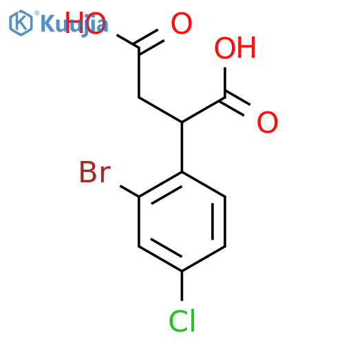 2-(2-Bromo-4-chlorophenyl)butanedioic acid structure