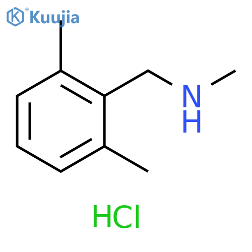 [(2,6-dimethylphenyl)methyl](methyl)amine hydrochloride structure