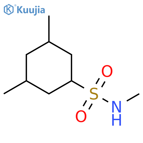 Cyclohexanesulfonamide, N,3,5-trimethyl- structure