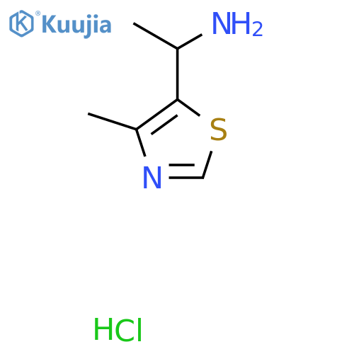 1-(4-Methyl-1,3-thiazol-5-yl)ethan-1-amine hydrochloride structure