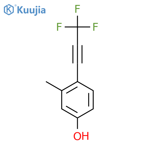 3-Methyl-4-(trifluoroprop-1-yn-1-yl)phenol structure