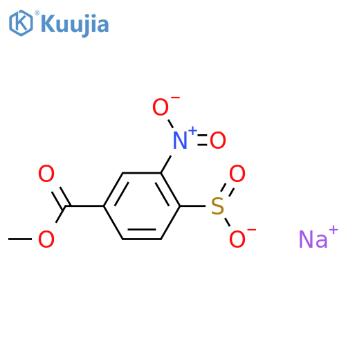 Sodium 4-(methoxycarbonyl)-2-nitrobenzene-1-sulfinate structure