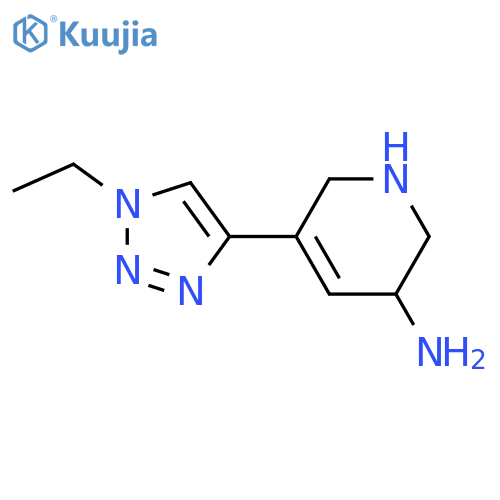 5-(1-ethyl-1H-1,2,3-triazol-4-yl)-1,2,3,6-tetrahydropyridin-3-amine structure