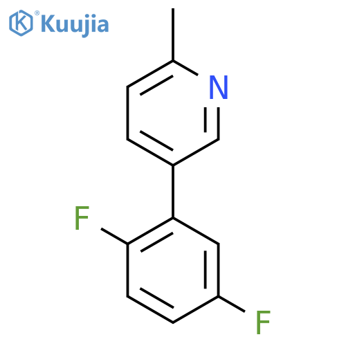 5-(2,5-Difluorophenyl)-2-methylpyridine structure