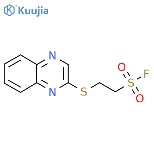 2-Quinoxalin-2-ylsulfanylethanesulfonyl fluoride structure