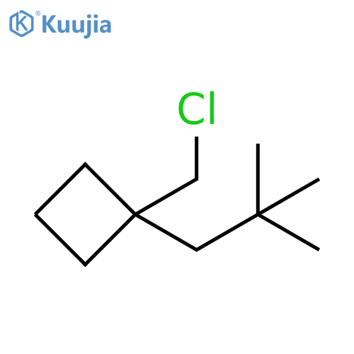 Cyclobutane, 1-(chloromethyl)-1-(2,2-dimethylpropyl)- structure