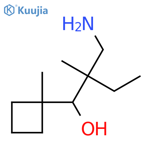 Cyclobutanemethanol, α-[1-(aminomethyl)-1-methylpropyl]-1-methyl- structure