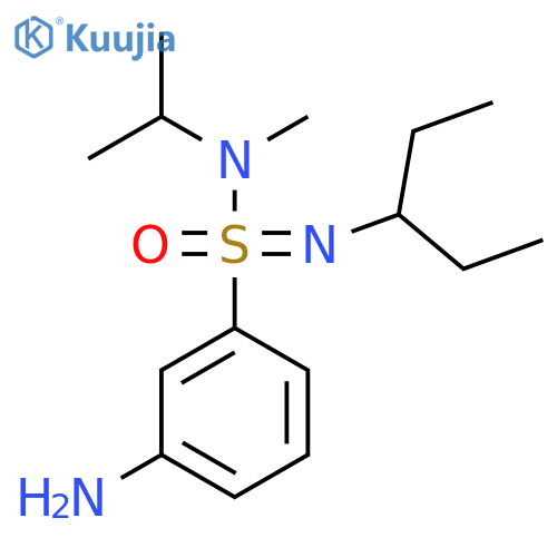 3-amino-N-methyl-N-(pentan-3-yl)-N-(propan-2-yl)benzene-1-sulfonoimidamide structure