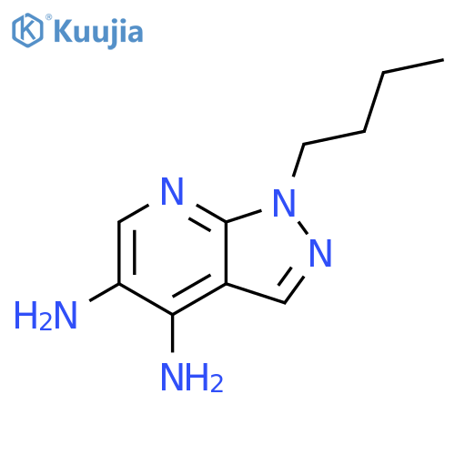 1H-Pyrazolo[3,4-b]pyridine-4,5-diamine, 1-butyl- structure