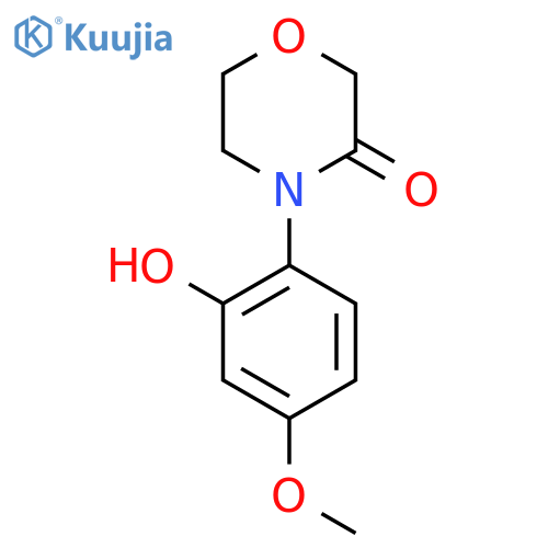 4-(2-hydroxy-4-methoxyphenyl)morpholin-3-one structure