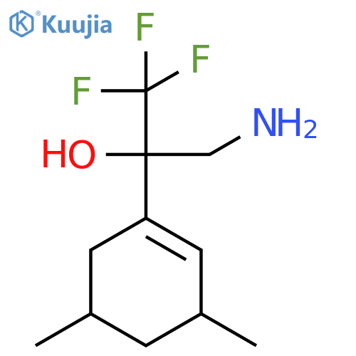 3-Amino-2-(3,5-dimethylcyclohex-1-en-1-yl)-1,1,1-trifluoropropan-2-ol structure