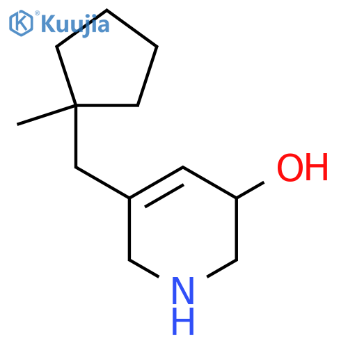 5-[(1-Methylcyclopentyl)methyl]-1,2,3,6-tetrahydropyridin-3-ol structure