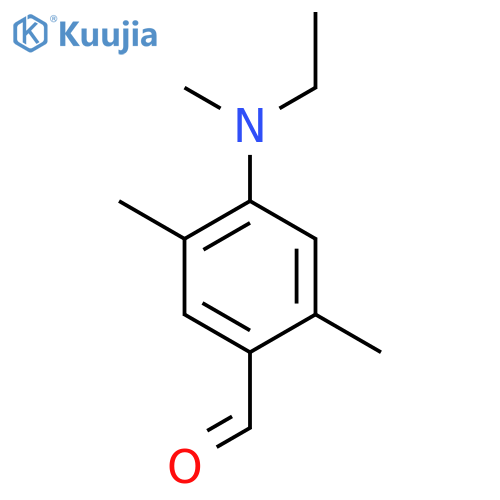 4-[Ethyl(methyl)amino]-2,5-dimethylbenzaldehyde structure