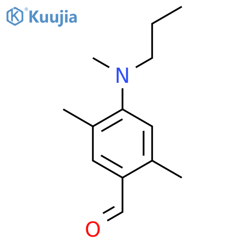 2,5-Dimethyl-4-[methyl(propyl)amino]benzaldehyde structure