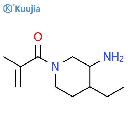 2-Propen-1-one, 1-(3-amino-4-ethyl-1-piperidinyl)-2-methyl- structure