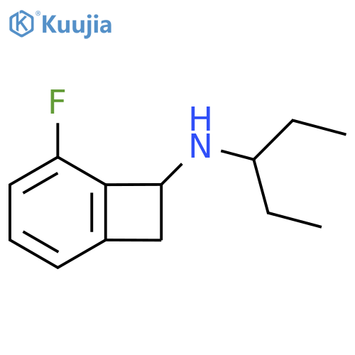 5-fluoro-N-(pentan-3-yl)bicyclo[4.2.0]octa-1,3,5-trien-7-amine structure