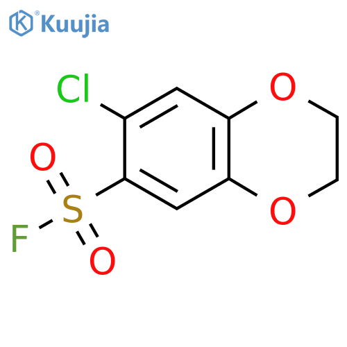 7-Chloro-2,3-dihydro-1,4-benzodioxine-6-sulfonyl fluoride structure