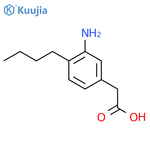 2-(3-Amino-4-butylphenyl)acetic acid structure
