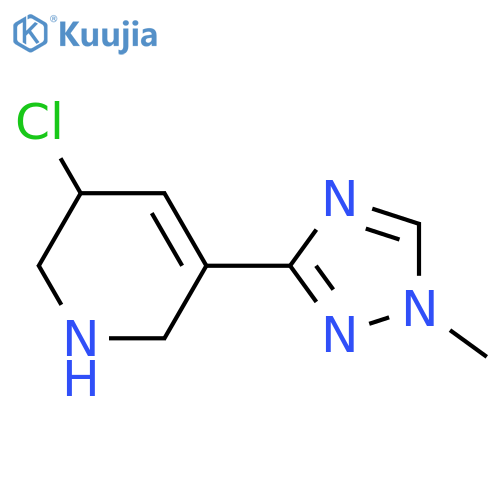 3-chloro-5-(1-methyl-1H-1,2,4-triazol-3-yl)-1,2,3,6-tetrahydropyridine structure