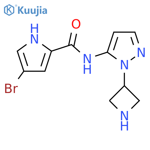 N-1-(azetidin-3-yl)-1H-pyrazol-5-yl-4-bromo-1H-pyrrole-2-carboxamide structure