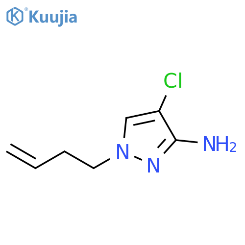 1H-Pyrazol-3-amine, 1-(3-buten-1-yl)-4-chloro- structure