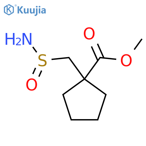 Methyl 1-[(aminosulfinyl)methyl]cyclopentane-1-carboxylate structure