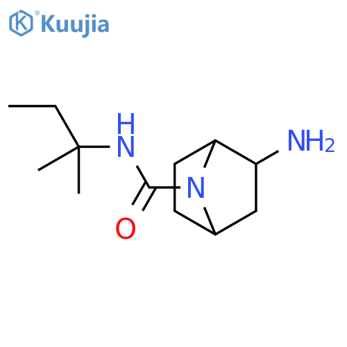 7-Azabicyclo[2.2.1]heptane-7-carboxamide, 2-amino-N-(1,1-dimethylpropyl)- structure