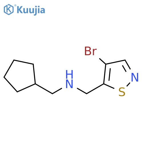 5-Isothiazolemethanamine, 4-bromo-N-(cyclopentylmethyl)- structure