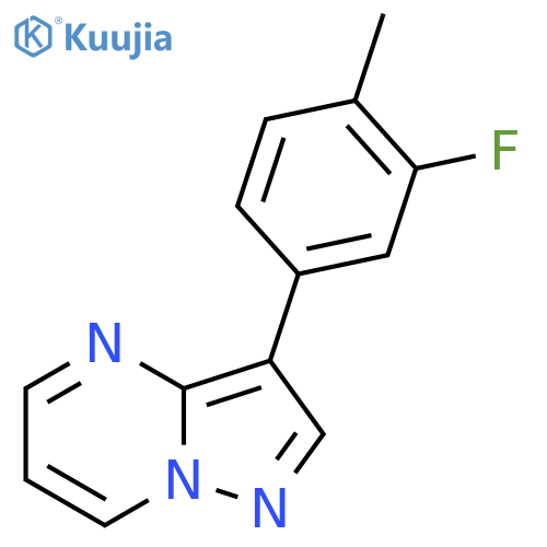 3-(3-Fluoro-4-methylphenyl)pyrazolo[1,5-a]pyrimidine structure