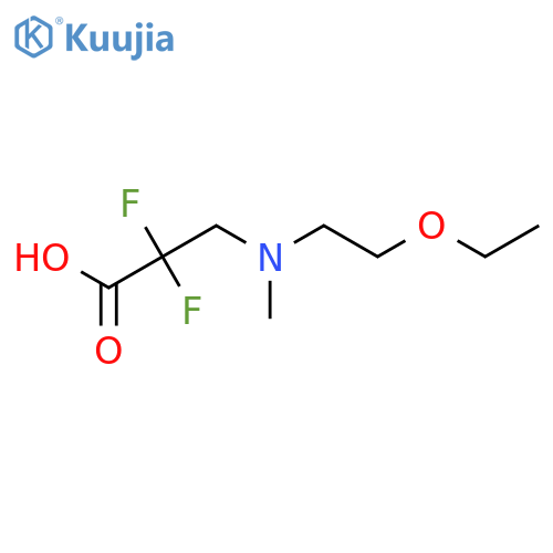 Propanoic acid, 3-[(2-ethoxyethyl)methylamino]-2,2-difluoro- structure