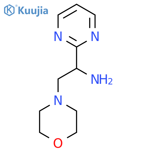 2-(morpholin-4-yl)-1-(pyrimidin-2-yl)ethan-1-amine structure