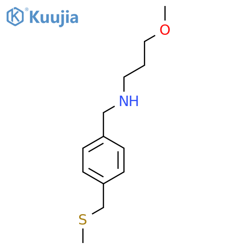 (3-Methoxypropyl)({4-[(methylsulfanyl)methyl]phenyl}methyl)amine structure