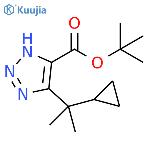 1H-1,2,3-Triazole-5-carboxylic acid, 4-(1-cyclopropyl-1-methylethyl)-, 1,1-dimethylethyl ester structure